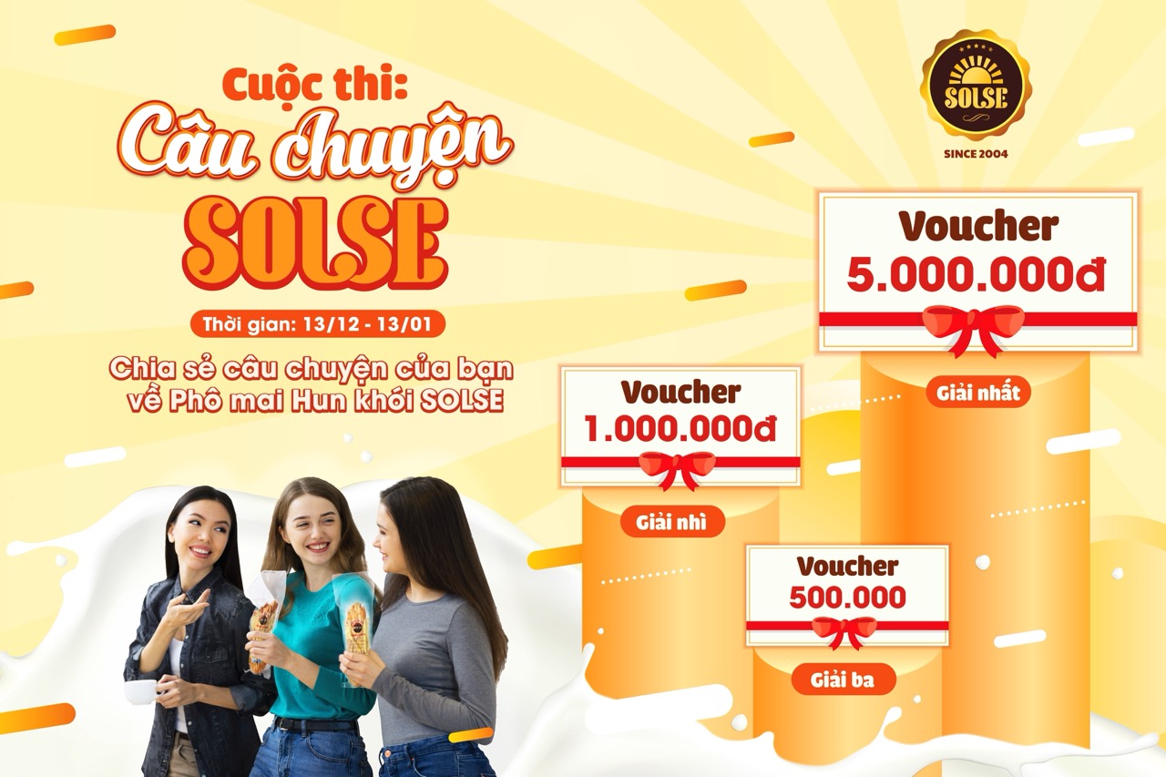 Cuộc thi "Câu chuyện SOLSE - Sẻ chia cảm xúc" với tổng giải thưởng hơn 10 triệu đồng