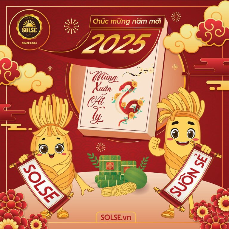 Phô mai Hun khói SOLSE chúc mừng năm mới Ất Tỵ 2025