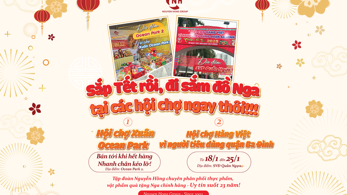 Gian hàng Nga của Nguyễn Hồng dự kiến thu hút hàng nghìn lượt khách tại các hội chợ chào Xuân Ất Tỵ 2025